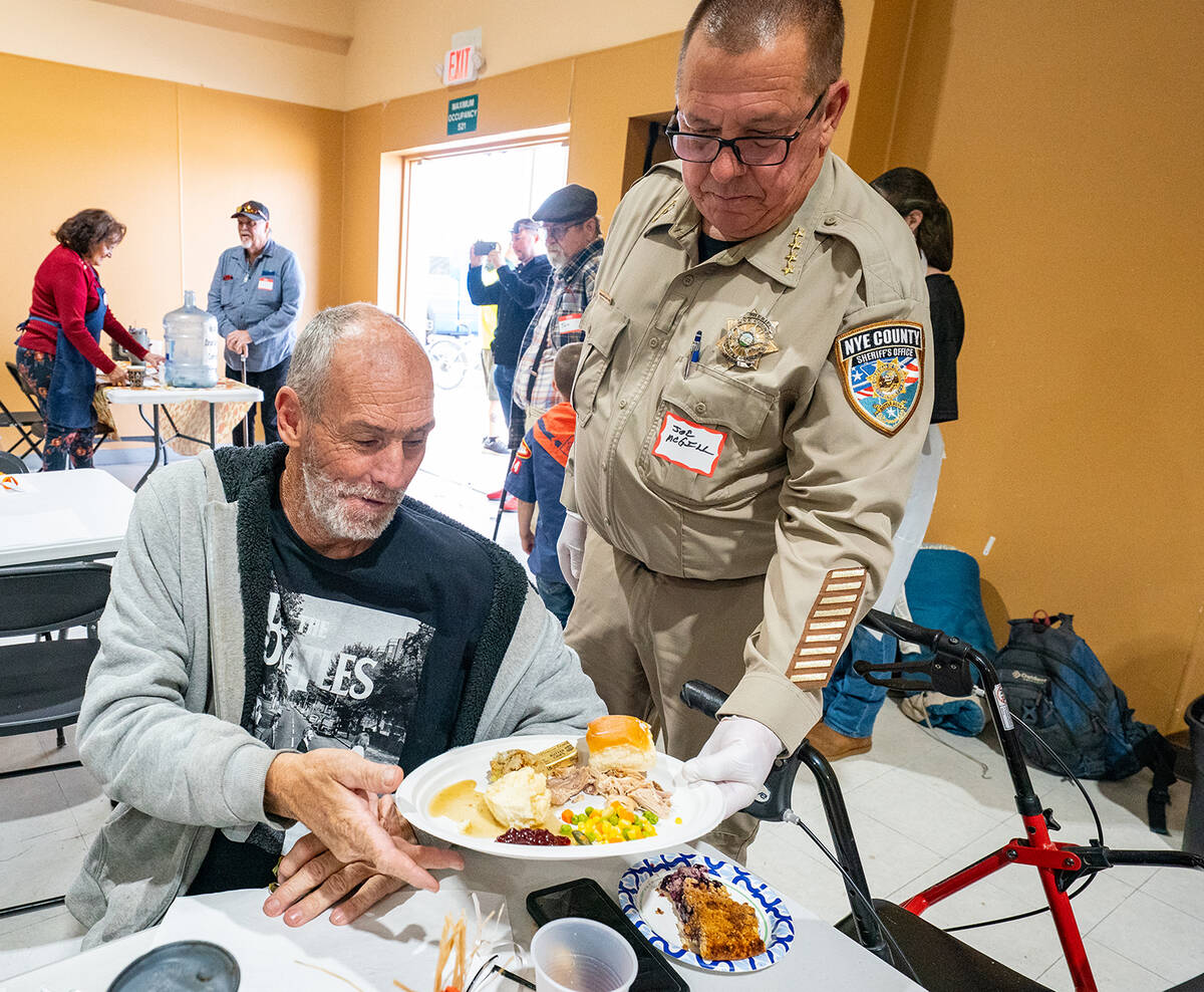 Nye County Sheriff Joe McGill and his wife Tammy were just two of the many volunteers who spent ...