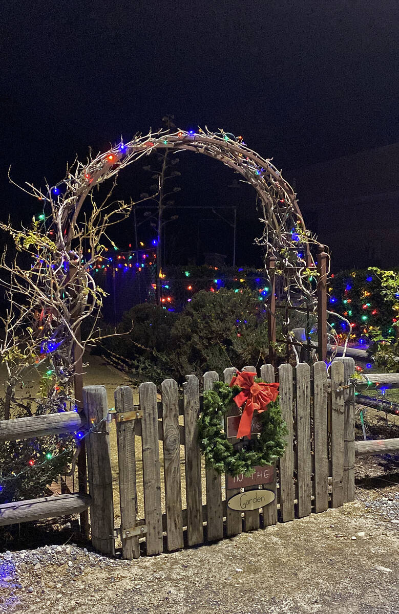 The Pahrump Master Gardeners have started decorating the Demonstration Garden for the holidays ...