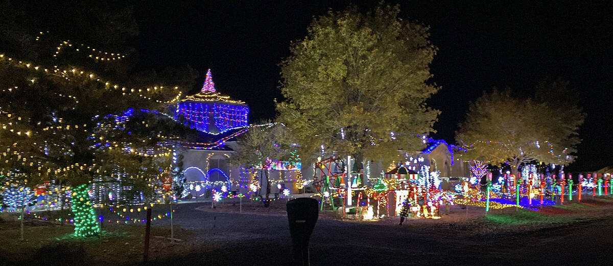 Putting up Christmas decorations can be a time-consuming task but there are many in Pahrump who ...
