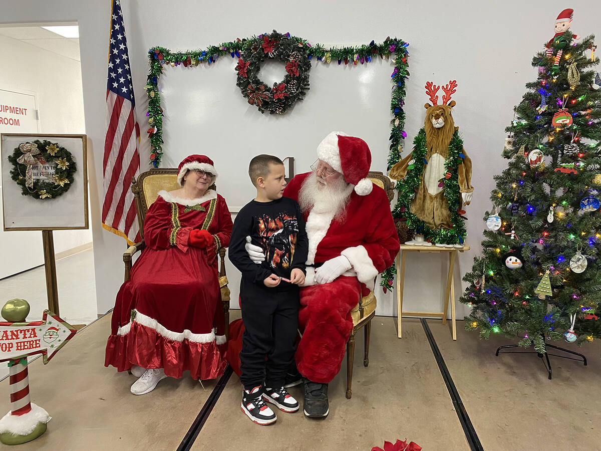 The Pahrump Valley Lions Club hosted Breakfast with Santa on Saturday, Dec. 6, the first time t ...