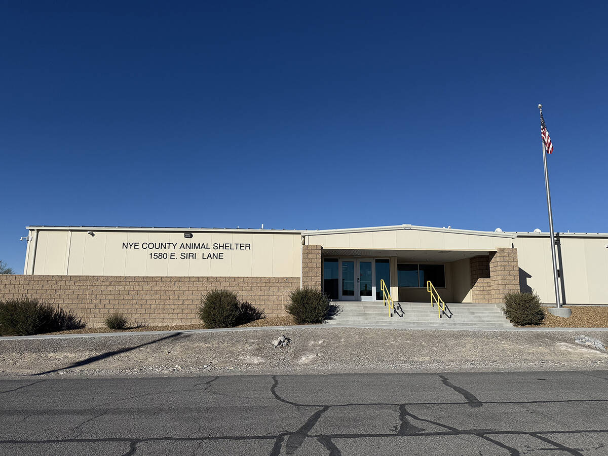 The Nye County Animal Shelter is located at 1580 Siri Lane in Pahrump. (Elijah Dulay/Pahrump Va ...