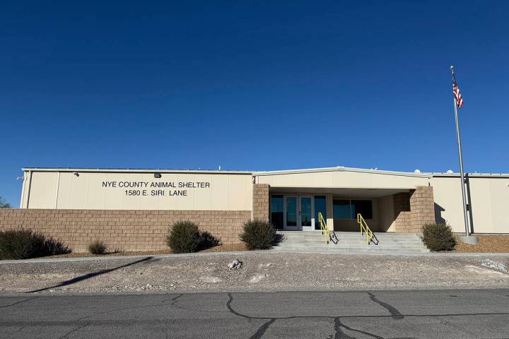 The Nye County Animal Shelter is located at 1580 Siri Lane in Pahrump. (Elijah Dulay/Pahrump Va ...