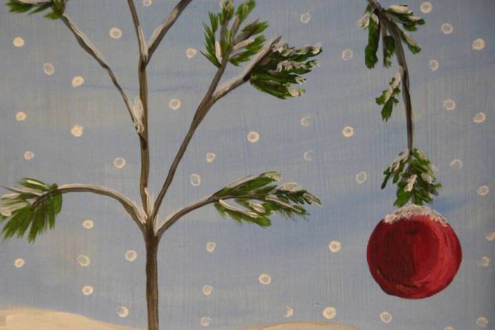 Paint "A Charlie Brown Christmas Tree" this Sunday from 1 p.m. to 4 p.m. with expert guidance f ...