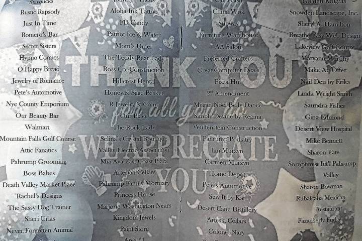 Dozens of local businesses, organizations and individuals helped make this year's Sleep in Heav ...