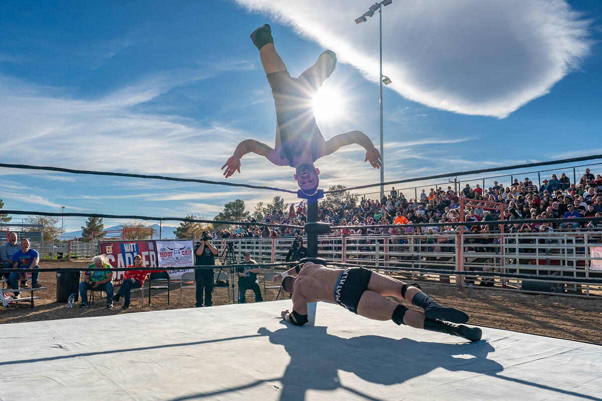 High-flying leaps and bone-crunching landings by the pro-wrestlers featured at this year's Wint ...