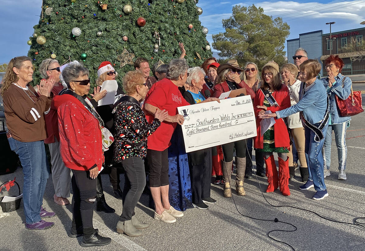 Following their annual Christmas Benefit Show, the Nevada Silver Tappers and Ms. Senior Golden ...
