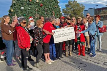 Following their annual Christmas Benefit Show, the Nevada Silver Tappers and Ms. Senior Golden ...