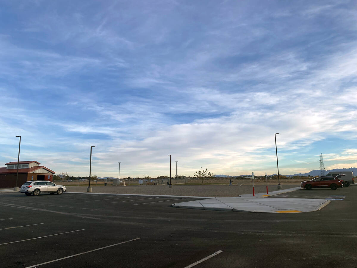 In the gravel area located between the Kellogg Park Dog Park and parking lot, officials now pla ...