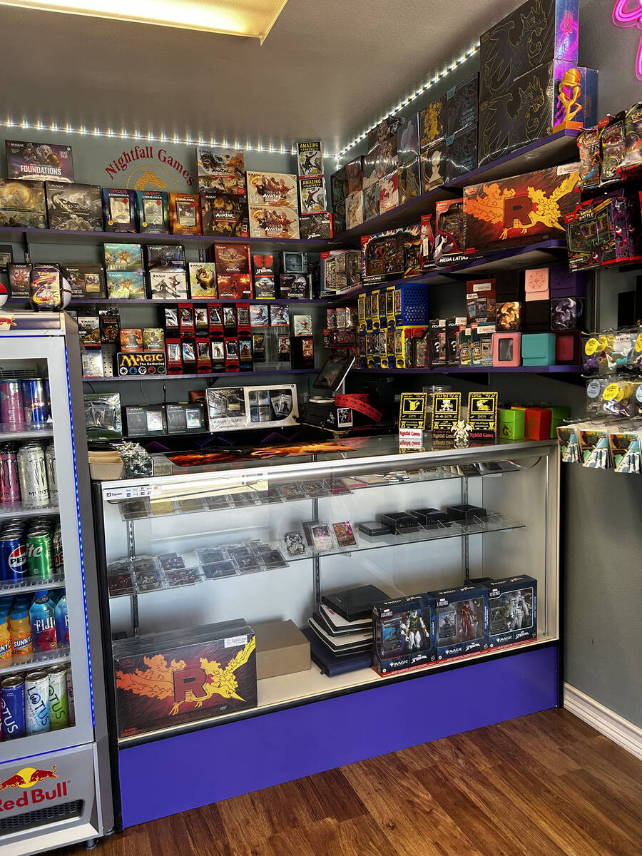 Nightfall Games owner James Wiley sees the business as a place where families and trading card ...