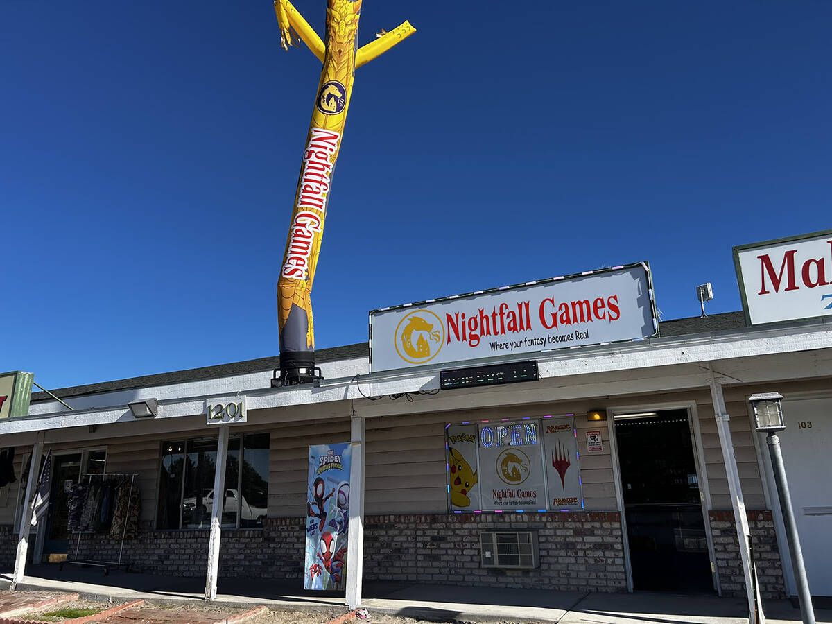 Nightfall Games, a newly opened Pahrump business, specializes in trading card games like Magic: ...