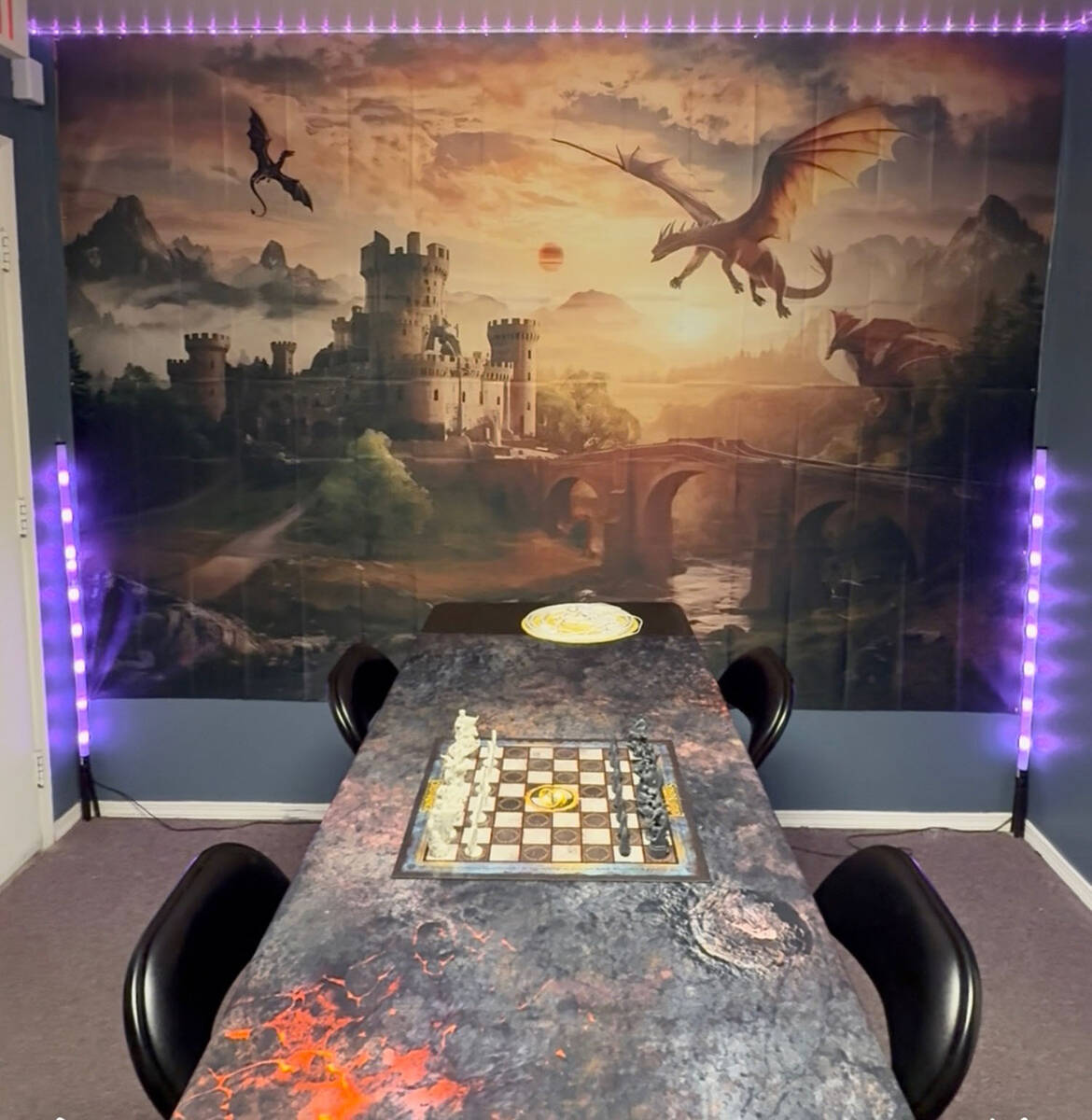 Nightfall Games features a game room where the community can play together. This game room will ...