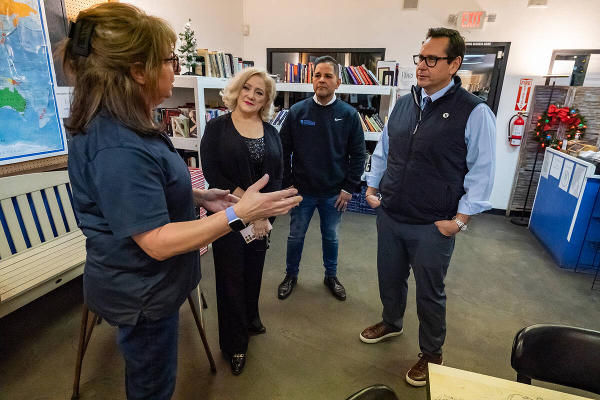 Shelley Poerio of Living Free Cafe was honored with a certificate of recognition from the Nevad ...