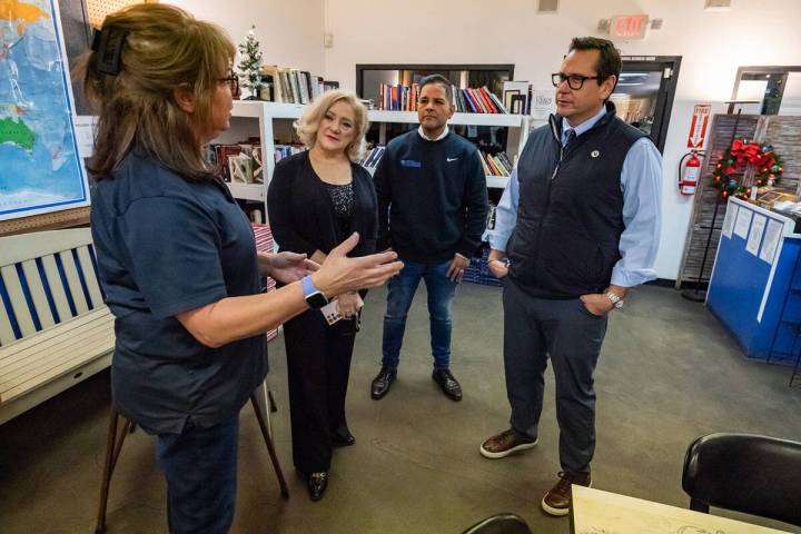 Shelley Poerio of Living Free Cafe was honored with a certificate of recognition from the Nevad ...