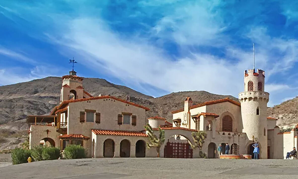 Scotty's Castle in Death Valley National Park has undergone major repairs following a flood and ...