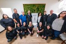 The team at Pahrump Safe Harbor Medical. (Top row, standing, from left to right) Eva Lugo, Dr. ...
