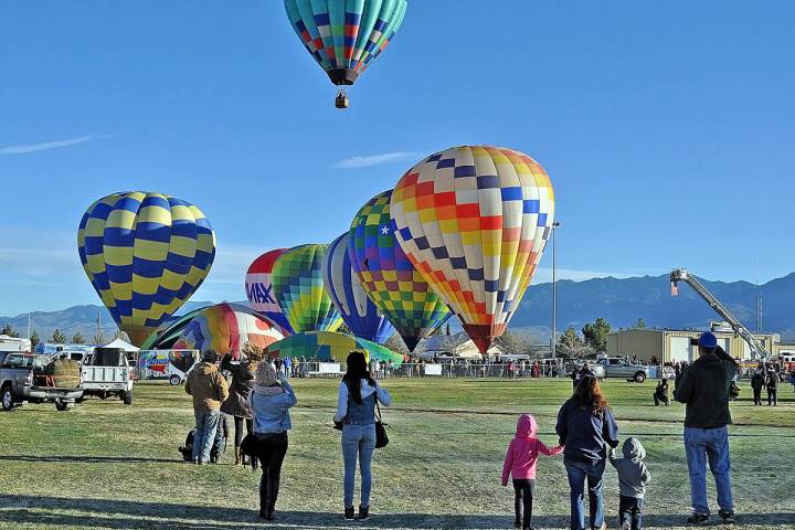 Hot air balloons will create a magical backdrop in Petrack Park over Valentine's Day weekend at ...