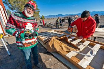 Nye County Sleep in Heavenly Peace hosted its Winter Bed Build on Saturday, Jan. 10 with more t ...