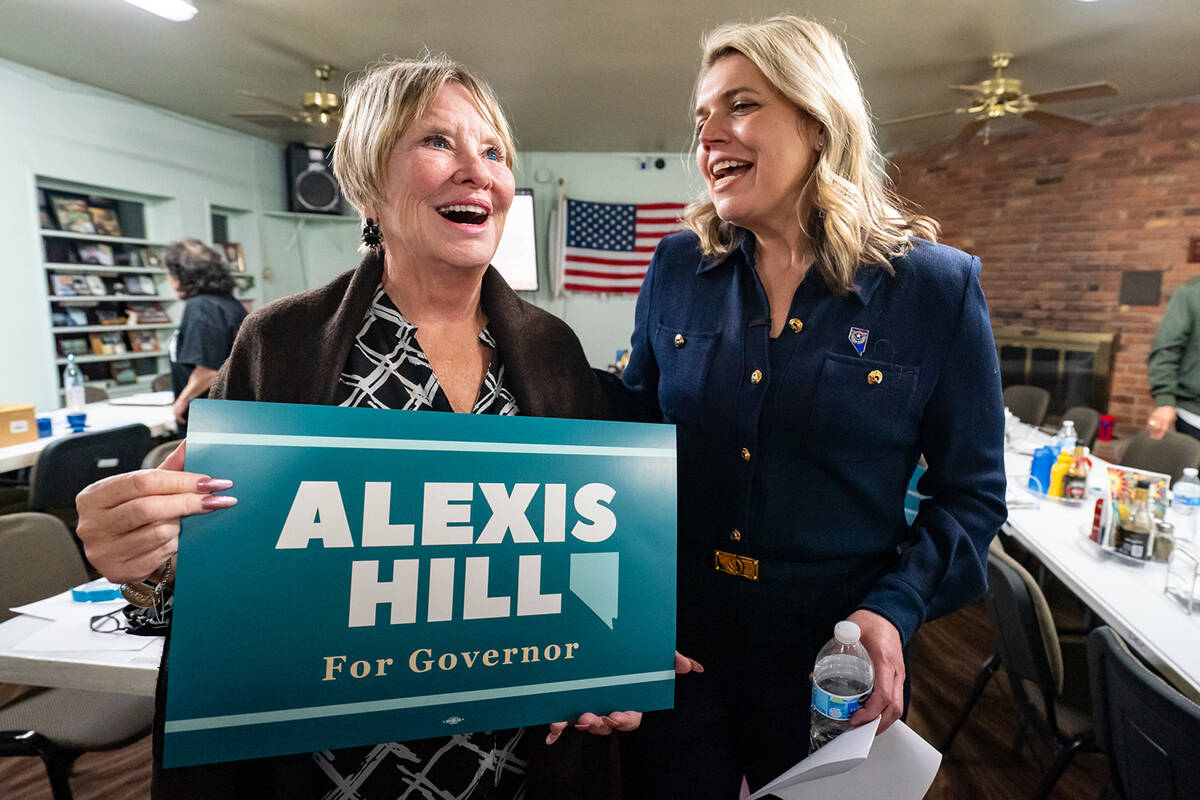 Washoe County commissioner and Democratic gubernatorial candidate Alexis Hill explained that he ...