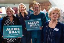 Alexis Hill, a Washoe County commissioner and Democratic gubernatorial candidate, visited Pahru ...