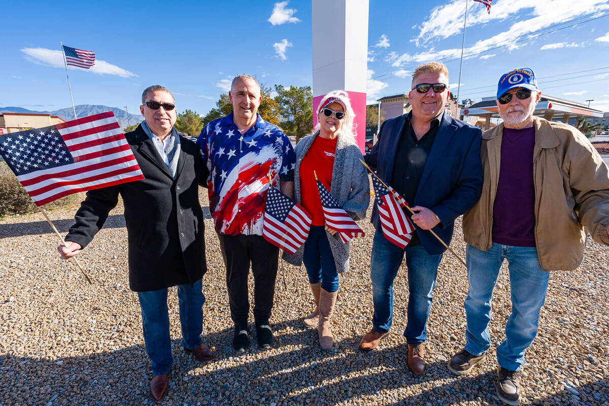 (From left to right) District 1 Commissioner Bruce Jabbour, District Attorney Brian Kunzi, Dist ...