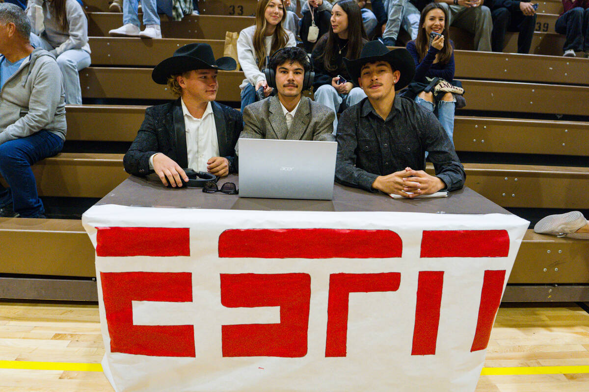 The Trojans hosted a "ESPN" themed night where students from the school in fun spirits commenta ...