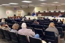 Two Nye County commissioners hosted a public forum on horse safety this past Saturday, Jan 24 i ...