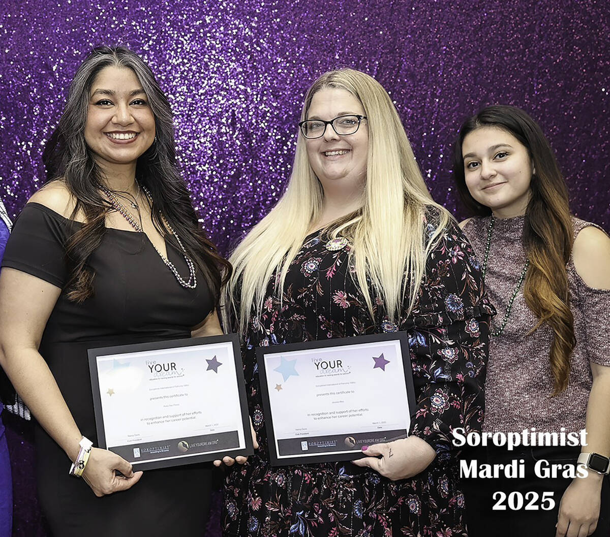 Last year, Ruby Flores (left), Jessica Bliss (middle), and Stephanie Lopez (right), were the wi ...