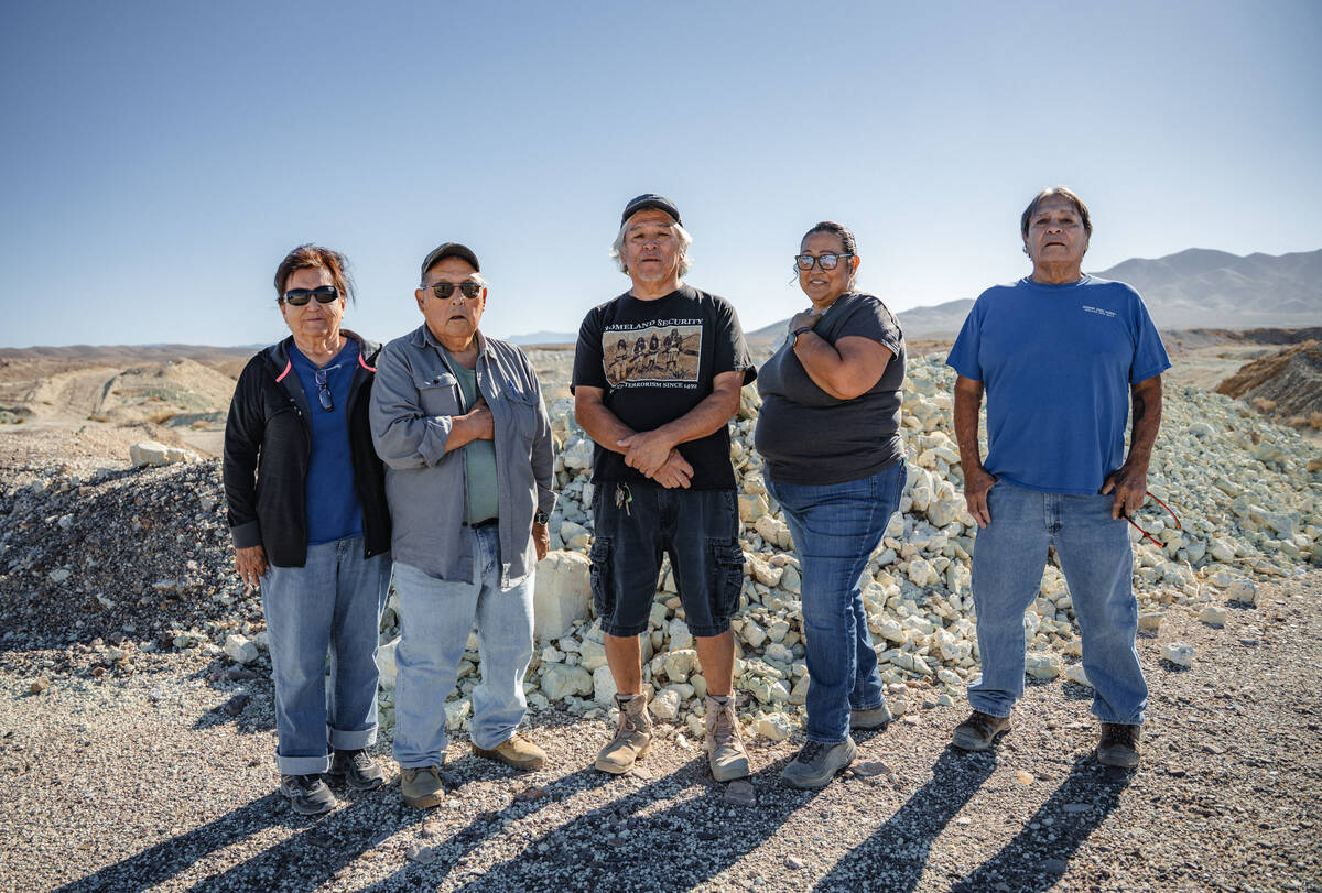 Timbisha Shoshone elders Charlotte James, Ted James, Ken Watterson Jr., historic preservation ...