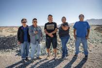 Timbisha Shoshone elders Charlotte James, Ted James, Ken Watterson Jr., historic preservation ...