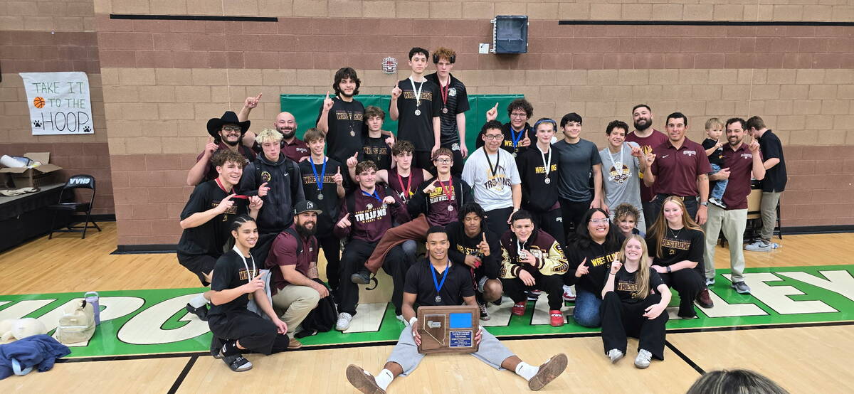 The Pahrump Valley High School wrestling program captured the Class 3A Southern Regional champi ...