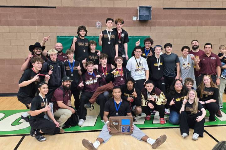 The Pahrump Valley High School wrestling program captured the Class 3A Southern Regional champi ...