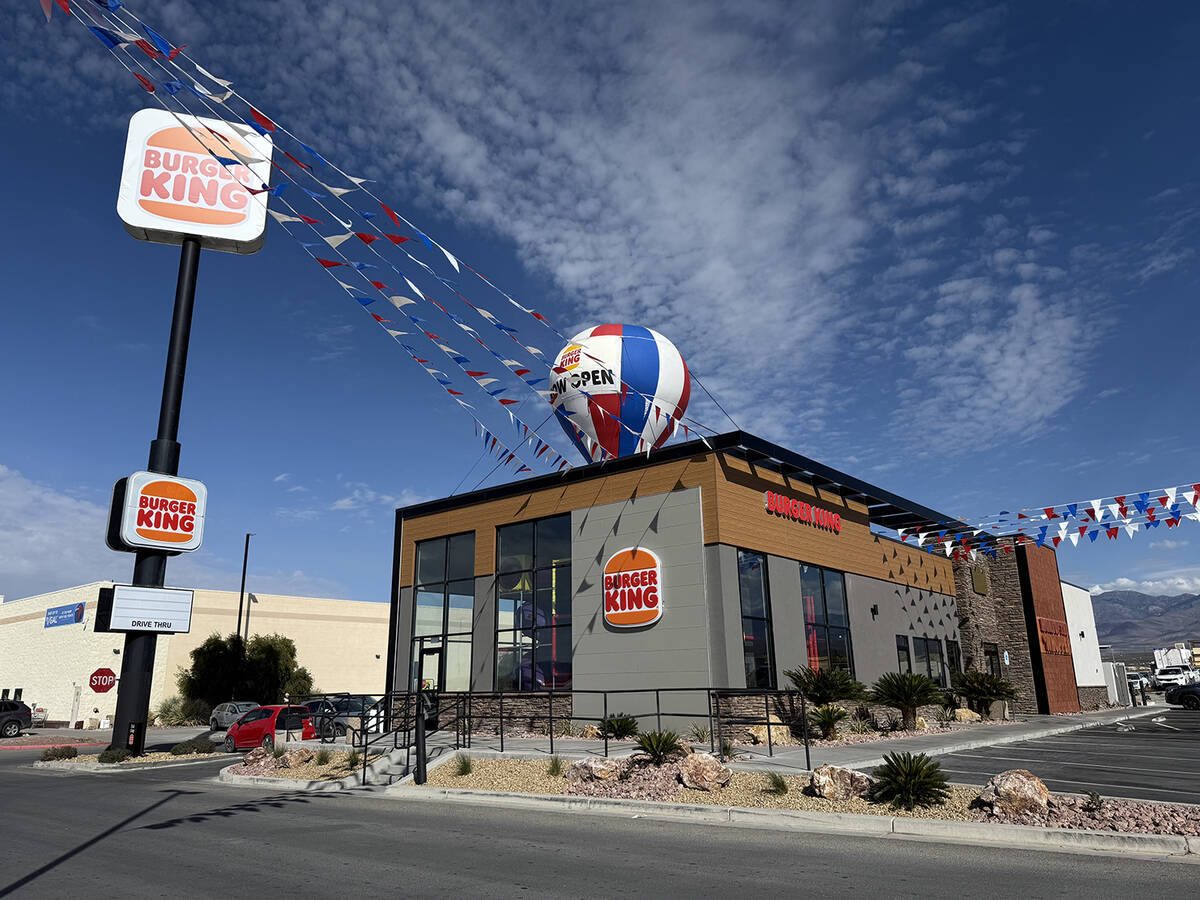 Burger King in Pahrump has officially reopened its dining room to the public. The entire buildi ...