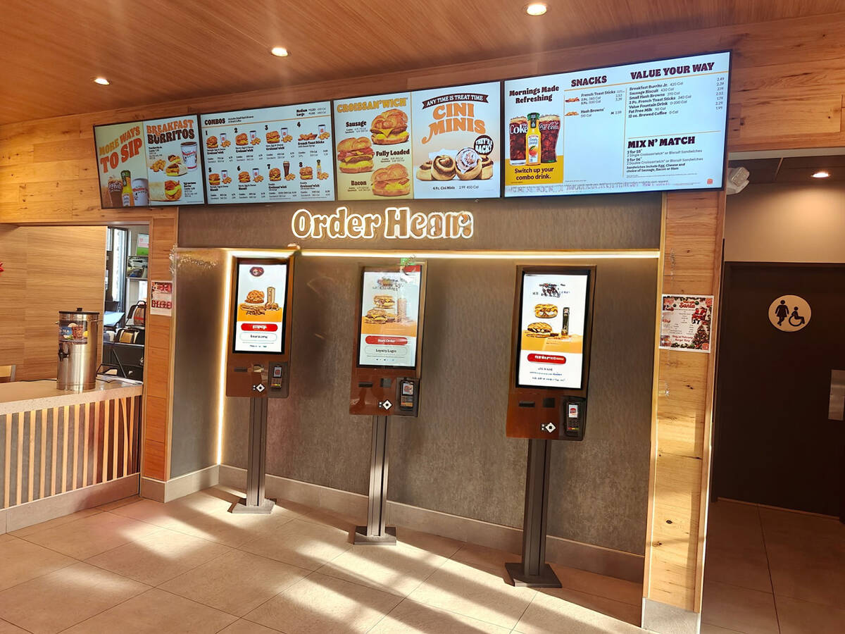 The new design of Pahrump’s Burger King is called “Sizzle” within the fast-food chain and ...