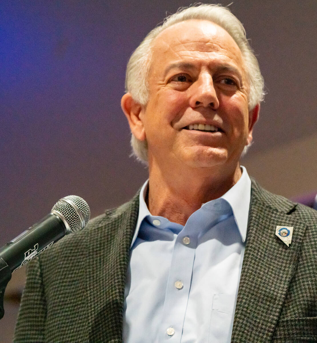 Nevada Gov. Joe Lombardo has spoken at the Nye County Republican Central Committee’s Lincoln ...