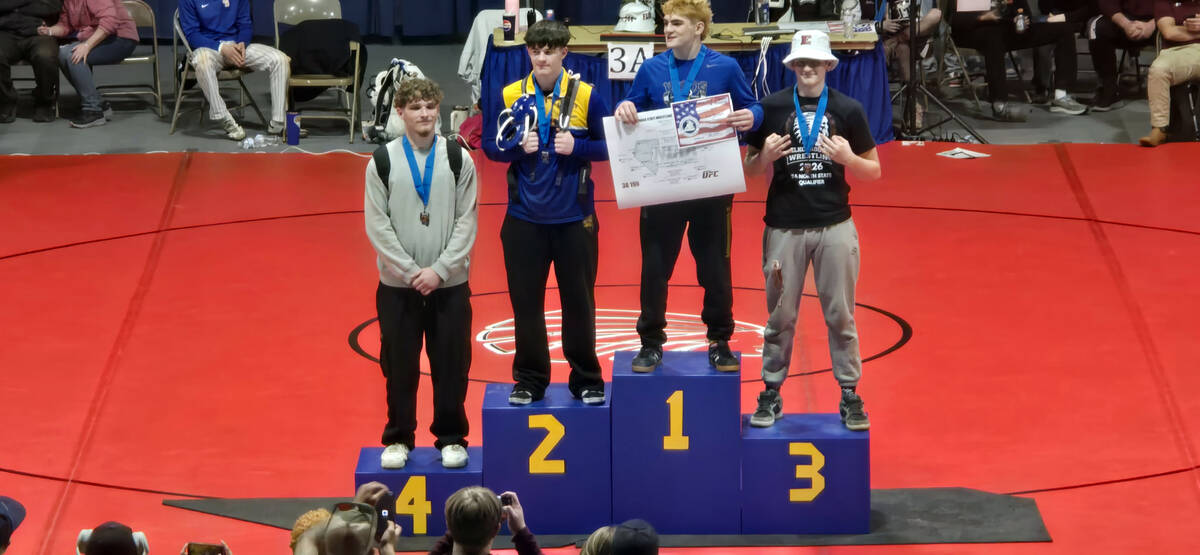 PVHS's William Sparks took 4th place overall in the Class 3A 195-pound individual Nevada State ...