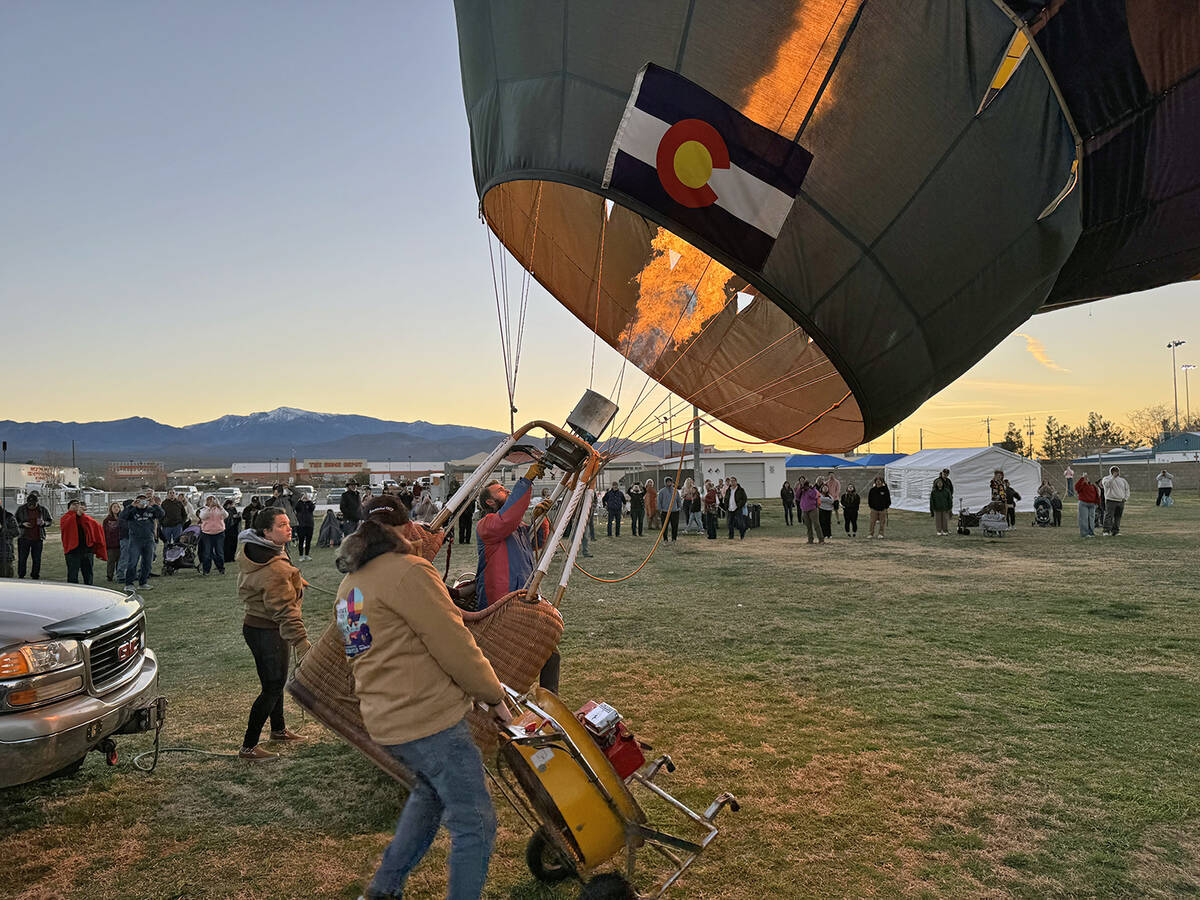 Valentine's Day in Pahrump came with the chance to see some spectacular sights at the Hot Air R ...