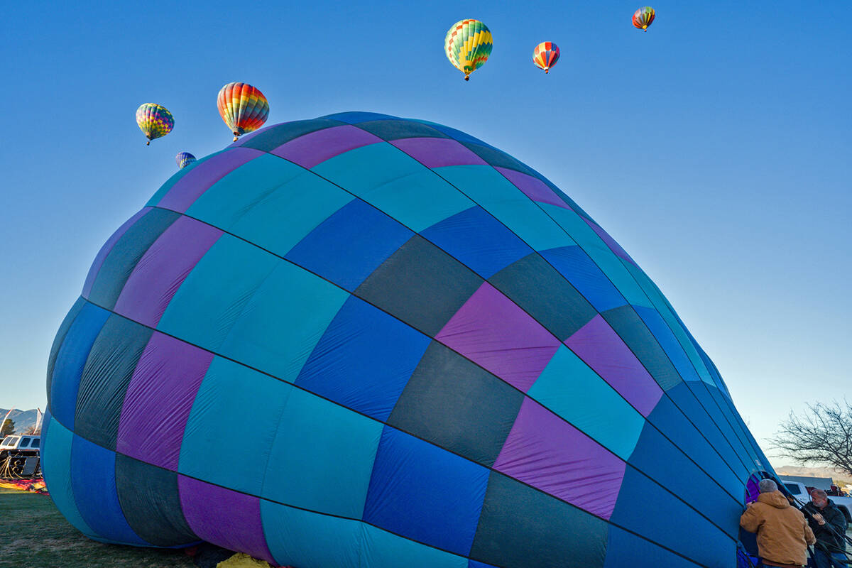 The Hot Air Rally in the Valley took place Feb. 13-15 at Petrack Park. (John Clausen/Pahrump Va ...