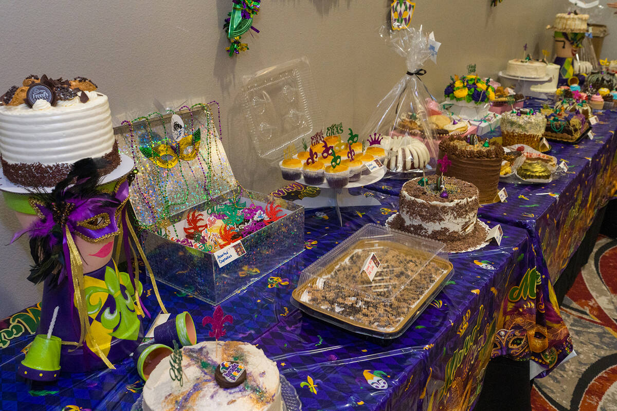 The Dessert Dash table is always a highlight of the Soroptimist Mardi Gras celebration, with me ...