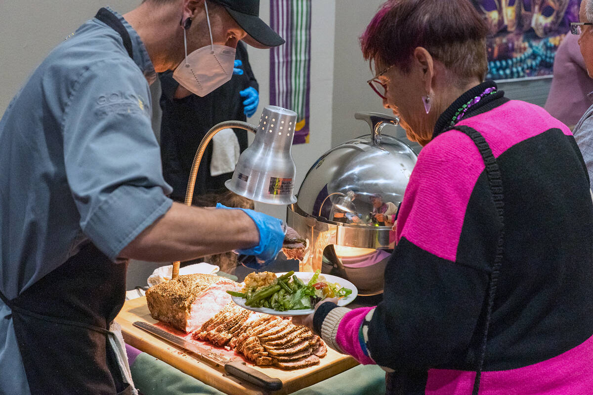 Mardi Gras in Pahrump took place Saturday, Feb. 21 at the Pahrump Nugget Events Center, where a ...