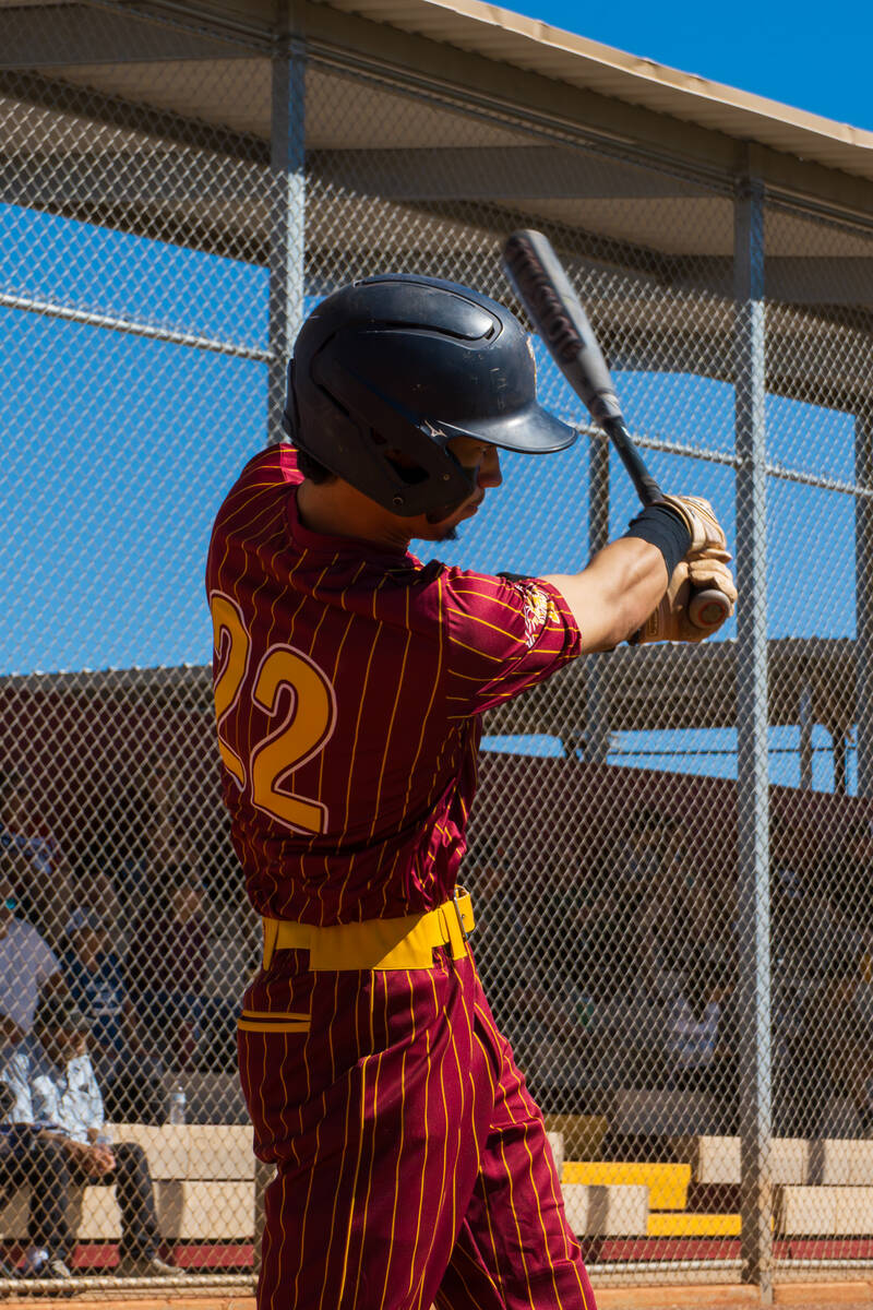 Pahrump Valley High School junior Tony Whitney has opened up the season with a whopping .727 ba ...