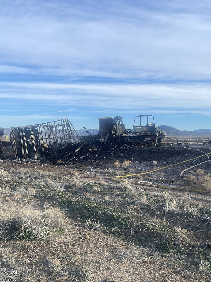 US 95 remained closed for many hours while emergency response agencies conducted their investig ...