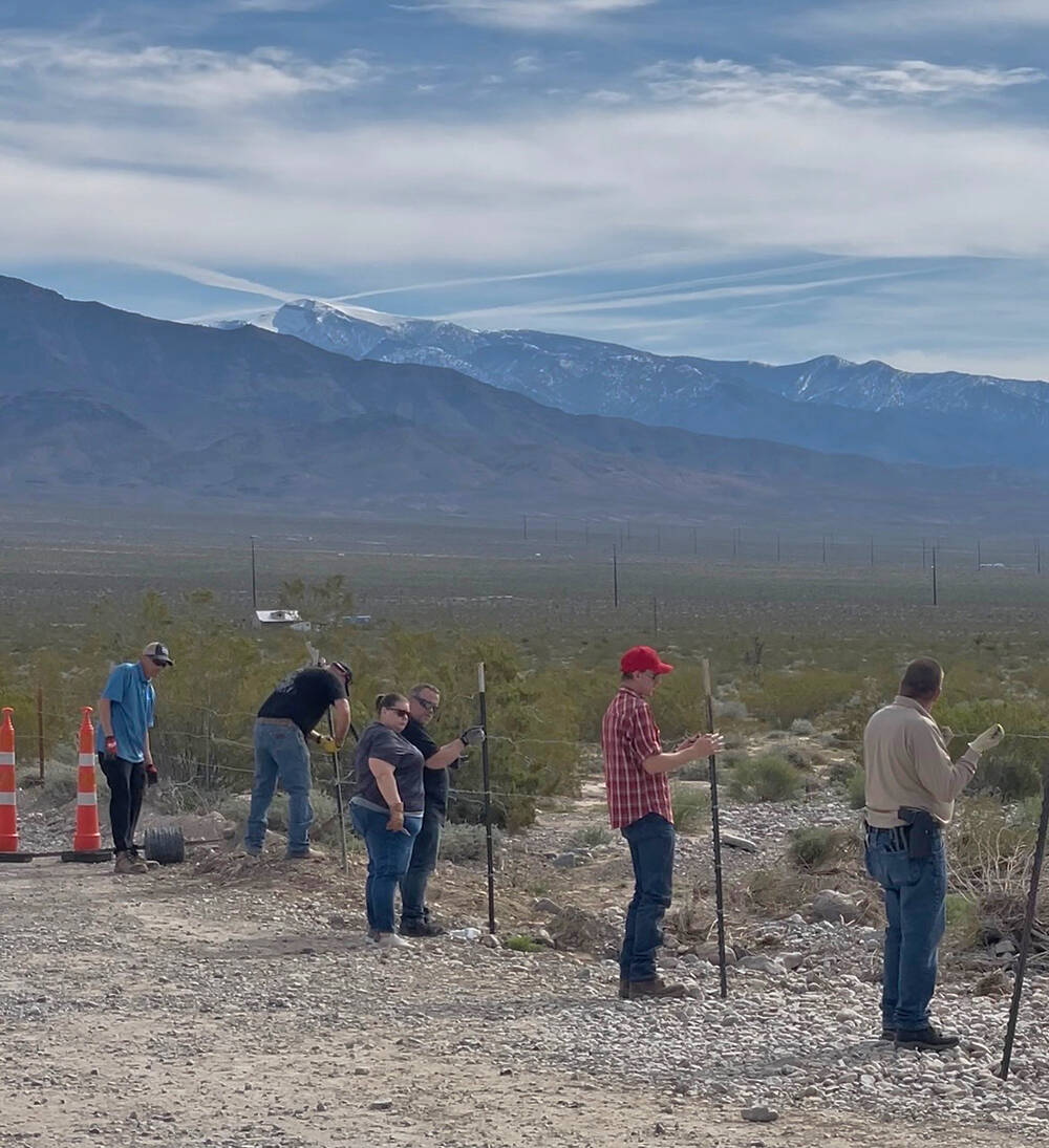 A drift fence consisting of posts and barbed wire is a key part of protecting both drivers and ...