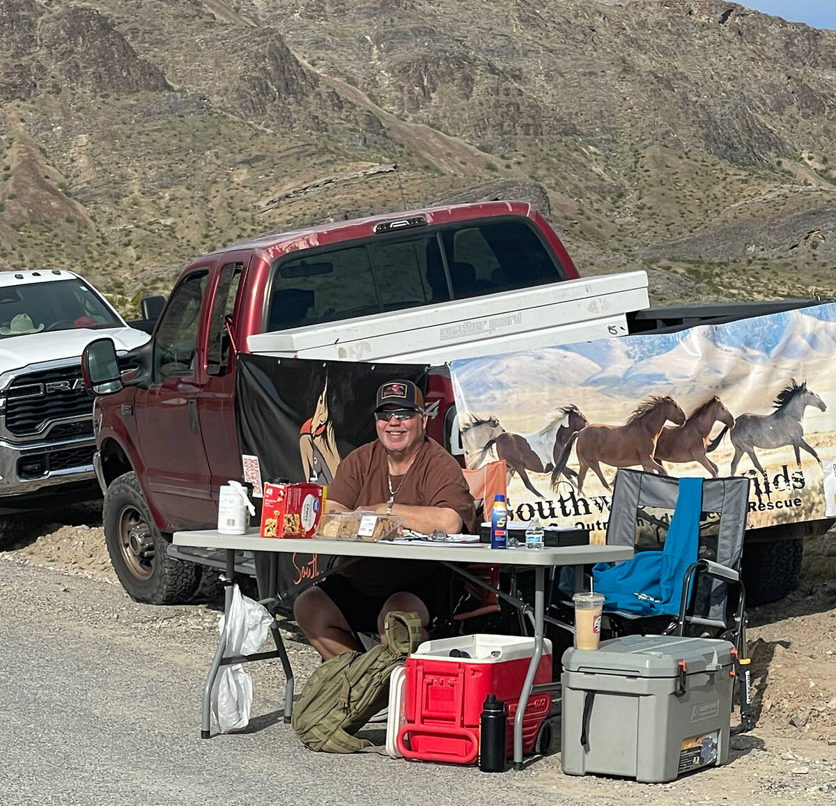 Southwestern Wilds board member Terry Sanders welcomed volunteers at the Feb. 28 drift fence re ...