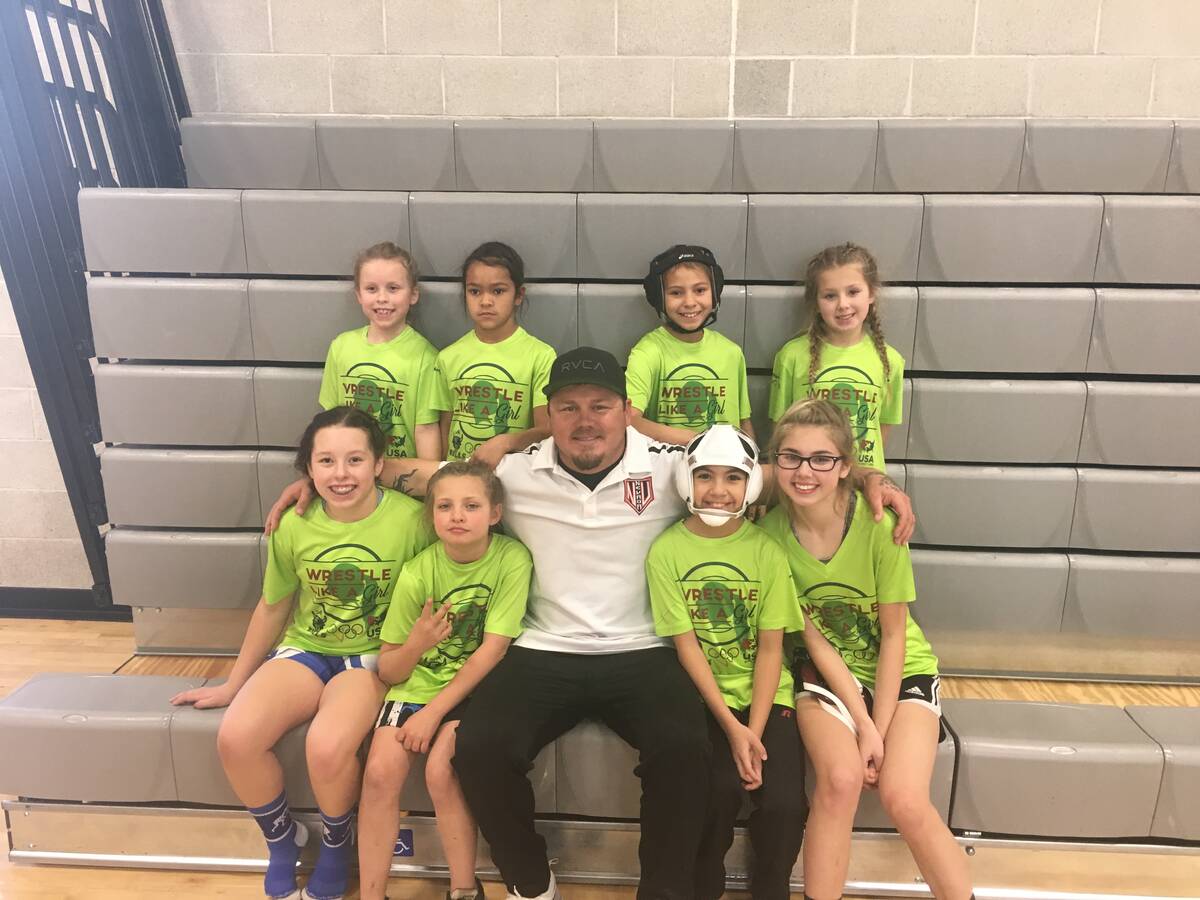 Mika Yoffee as a youth wrestler in the SLAM! youth program. (Marianne Yoffee/Special to the Pah ...