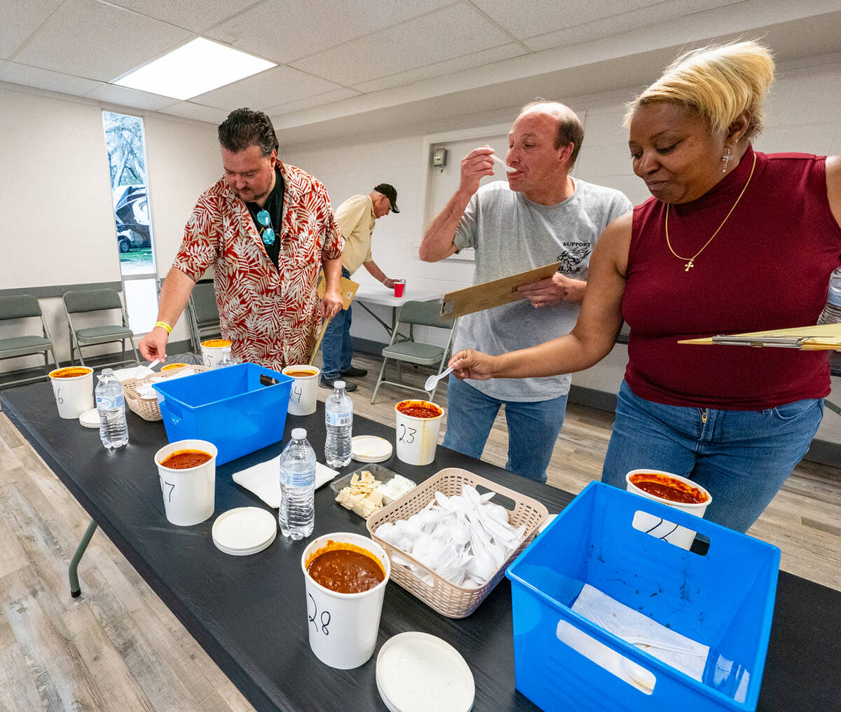 Inside the Bob Ruud Community Center is where the serious business of professionally judging th ...