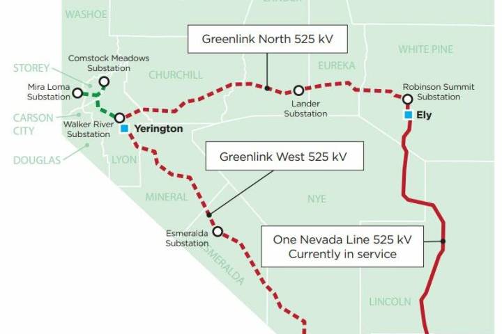 Current construction of the Greenlink West Project is north of Cold Creek Road, with one crew w ...