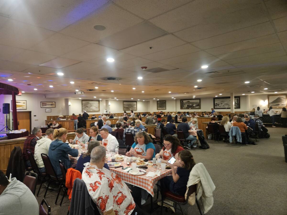Luck has nothing to do with it. Table #18 (foreground left) earned the honors of eating first w ...