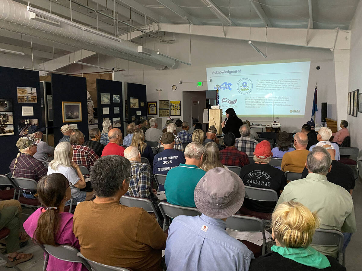 The Private Well Owners Association focuses on education and advocacy for area residents who re ...