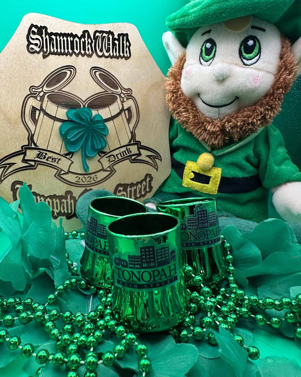 Tonopah Main Street's annual Shamrock Walk included an assortment of decorative gear for attend ...