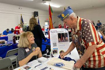 Michelle Caird of Together with Veterans was on hand at the Veterans Extravaganza to represent ...